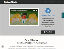 Tablet Screenshot of optionstack.com